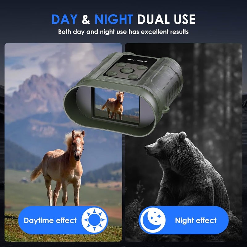 Tizycod Valentines Day Gifts for Him,Night Vision Goggles,Compact Night Vision Binoculars,32GB Card Included, Photo/Video Capture,Outdoor Tools for Education, Wildlife Watching,Gifts for Boy,Men,Father - Image 4